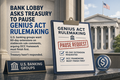 Banking groups and federal agencies debating GENIUS Act stablecoin regulations timeline