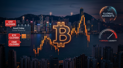 Bitcoin chart showing price volatility during holiday weekend trading