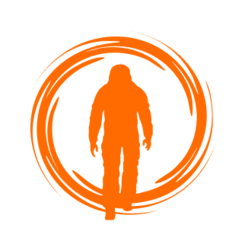 Warped logo