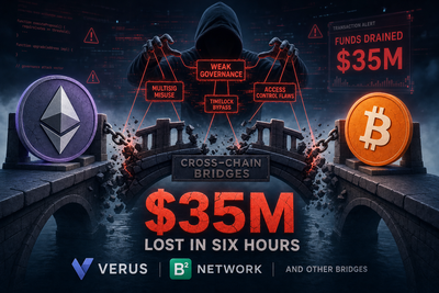Cross-chain bridge exploit diagram showing attacker draining funds from multiple protocols
