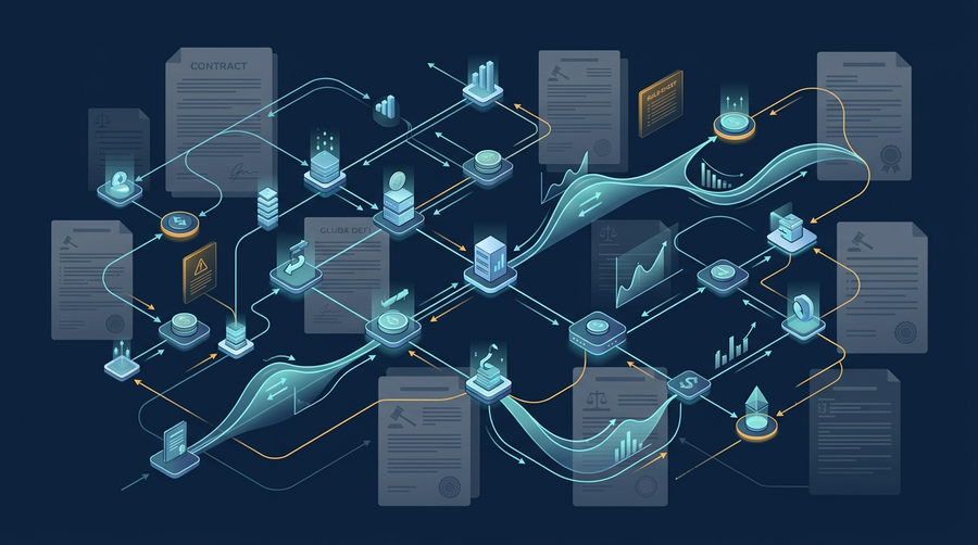 DeFi protocols facing regulatory concerns illustration