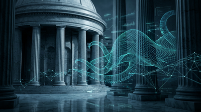 Kraken logo with Federal Reserve building in background