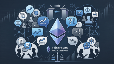 Ethereum Foundation logo with community discussion symbols
