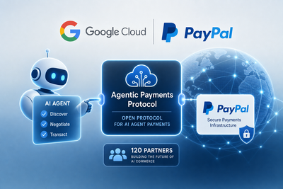 Google and PayPal executives presenting AI agent payment infrastructure at Consensus Miami