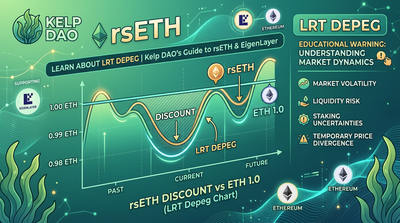 LRT depeg chart concept showing rsETH discount from ETH editorial composition