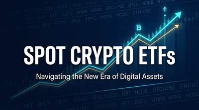 A stock trading screen showing multiple crypto ETF tickers with price charts
