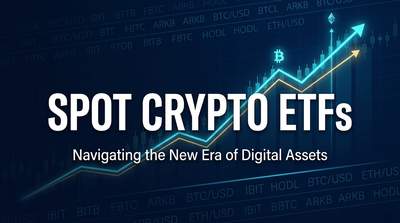 A stock trading screen showing multiple crypto ETF tickers with price charts