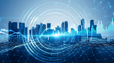 Ripple logo with AI neural network patterns overlaying XRP Ledger visualization