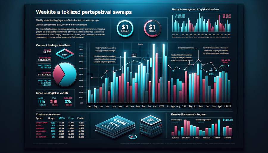 Chart displaying the dramatic growth of tokenized perpetual swap volumes reaching $31 billion weekly