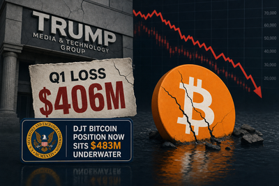 Trump Media quarterly loss breakdown showing bitcoin and CRO markdown impact