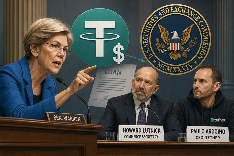 Senate Democrats question Commerce Secretary Lutnick about reported Tether loan to family trust