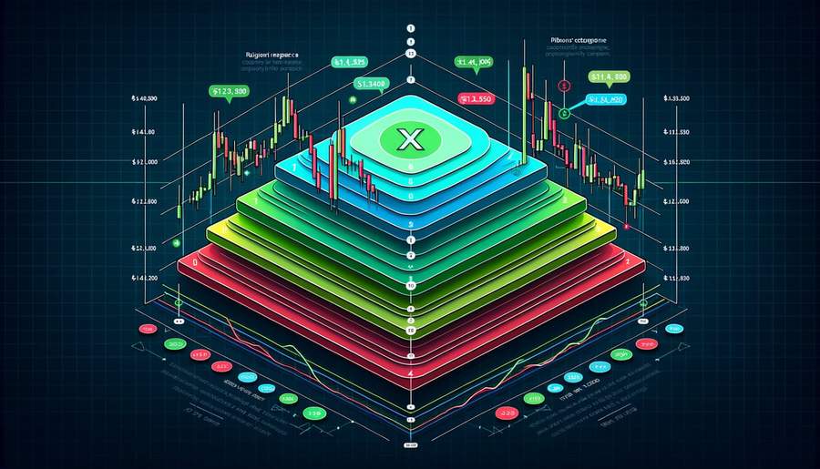 XRP support and resistance levels chart with Fibonacci retracements and key price zones