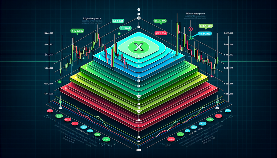 XRP support and resistance levels chart with Fibonacci retracements and key price zones